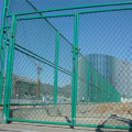 Green Color PVC Coated Chain Link Fence